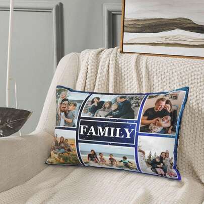 1 pieza Funda de almohada personalizada con foto impresa, impresión a doble cara, adecuada para el Día de la Madre/Padre/Acción de Gracias/Día del Maestro, crea tu propia funda de almohada con foto, gran regalo para la familia, adecuado para él/ella/novio en aniversario, Día de la Madre, Pascua, Halloween, Navidad, cumpleaños, Día de San Valentín, graduación, Día del Padre, boda, hogar, sofá, cama, coche, salón de té, dormitorio, baño, sala de estar, comedor