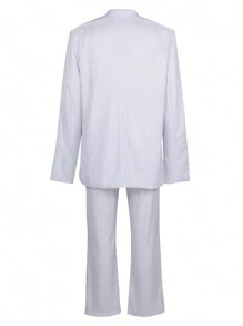 Women's Wide Leg Pants Shiny High Waist Solid Color Relaxed Fit Party Club Trousers