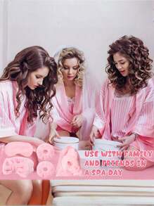 20 Peças Conjunto de Festa do Travesseiro, Festa do Sono, Dia da Mãe, Tiara, Máscara de Olho, Scrunchie de Cabelo, Conjunto de Organza, Conjunto de Maquiagem, Adequado para Presente de Natal