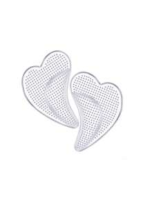 1 Cặp đế lót giày silicon hình trái tim trong suốt hỗ trợ vòm bàn chân, miếng lót giảm đau chân được thiết kế đặc biệt dành cho phụ nữ - Trong sáng - Xem 4