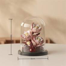 Eine Vielzahl von ABS Desktop Blumen Dekorationen Modell Bausätze, DIY Topfpflanzen, Geschenke für Freunde, Bildungsbausteine. Geschenke zum Schulbeginn, Eltern-Kind-Interaktion, Bürozeit. Geeignet für Tisch-, Raum- und Fensterbankdekoration, etc. Halloween/Weihnachten, stressabbauendes Spielzeug