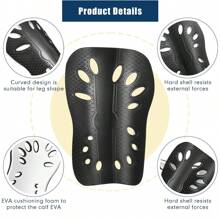 1 双轻质透气足球护腿板，成人男女小腿保护腿垫足球护腿板装备