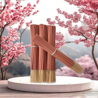 [Popular Choice] 21/51/101 Pcs High Quality Aromatic Incense Sticks - Sakura Scent, Suitable For Meditation, Hotel Sleep, Bathing, Relaxation, And Odor Removal Gifts Birthday Graduation