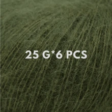 6 Skeins (25g*6) Angora Knitted Yarn, Suitable For Knitting Sweaters, Shawls, Jackets, Skirts, Etc. - Multicolor - View 12