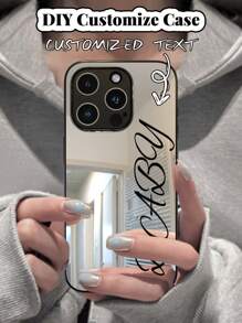 1 Piece Customized Phone Case Compatible With Apple 13/11/14/15/16, Customized Name Build-In Anti-Slip Personalized Mobile Phone Case
