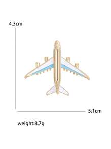 Strass Flugzeug Broschen für Frauen, unisex Email Flugzeug Anstecknadeln, Büro Party Freunde Geschenke Accessoires