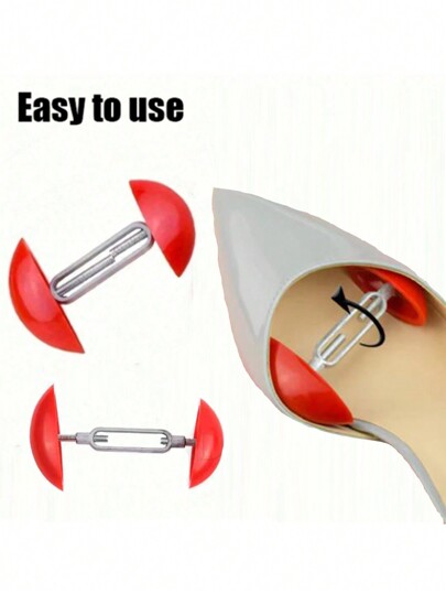 1pair Mini Shoe Stretcher Adjustable Width Extender Toe Rack - Portable Shoe Anti-Wrinkle Plastic Shoe Stretcher, Anti-Deformation Shoe Rack Easy To Use