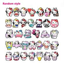 Sanrio Set casuale di 12/30 pezzi di ciondoli decorativi per scarpe, decorazioni in PVC per scarpe e borse da spiaggia, accessori per scarpe, idea regalo per compleanni, Natale, San Valentino, feste di Ognissanti