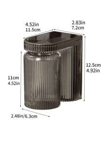 1/2/3件浴室免打孔牙刷架牙刷架子牙刷杯漱口杯壁挂式置物架壁挂式不占空间浴室 - 彩色 - 查看 2