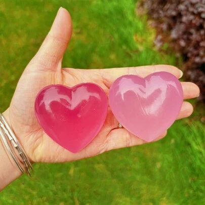 1 đồ chơi bóp hình trái tim Sunny Malt Squishy, đồ chơi bóp giảm căng thẳng đổi màu dành cho học sinh