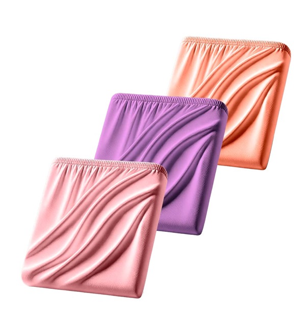 Kit de Lençol de Berço 3 Unidades Padrão Americano 133x70cm Várias Cores