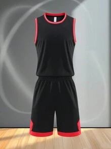 定制青少年男孩篮球球衣和短裤运动套装