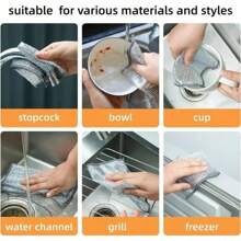 12/10/4pcs Magic Cleaning Cloth Thickened Double -Sided Metal Steel Wire Rags Kitchen Dish Pot Washdishing Cloths Towel Clean Tools