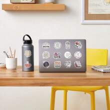 50 件圣经贴纸、励志基督教贴纸、圣经经文贴纸、圣经日记用品、美学耶稣信仰基督教水瓶贴纸， - 彩色 - 查看 4