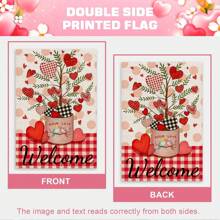 1 lá cờ vải bố nhỏ hai mặt hình bánh gừng trang trí sân vườn mừng Giáng sinh vui vẻ, dùng trang trí ngoài trời - màu đen - Xem 11