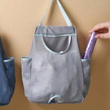 Garbage Bag Storage Box For Plastic Bag Wall Hanging Bag Washable Mesh Storage Bags Plastic Bag Holder Dispenser Kitchen Tools - Black - View 4