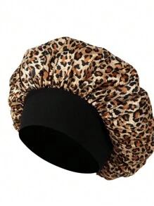 Customized Satin Smooth Sleep Cap, Can Be Customized With Name Or Logo, With Loose Elastic Band, Nighttime Hair Cap For Women, Suitable For All Hair Types