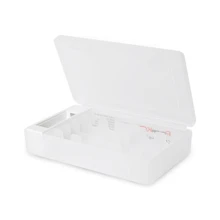 powerKAN S28电池测试仪收纳盒，可测试碱性AA和AAA电池的剩余电压，最多可存放20节AA或28节AAA电池