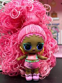 1 件 LOL SURPRISE 彩色头发粉色迷你娃娃收藏玩具惊喜礼物材料 PVC 宽度 4.5 厘米,Lol,Lol 娃娃,Lol Surprise