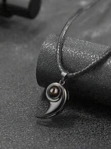 Valentine Gift Love Necklace Couple Necklace Custom Photo Necklace Projection Necklace Magnet Attract Necklace Black And White Couple Necklace Valentine Gift