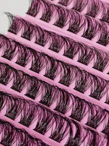 10 paar/set gemengde lengte 8-16 mm waterdichte nertsenbont wimpers, 120 stuks 3D ogen make-up DIY zelfklevende wimpers voor dagelijkse make-up of uitstapjes