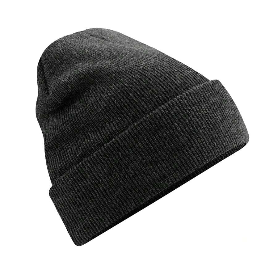 Unisex Adults Original Cuffed Beanie (Charcoal) - Grey - View 1