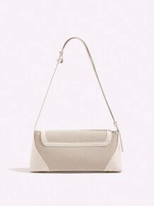 New Fashionable Shoulder Bag Handbag Baguette Bag Versatile Underarm Bag, Beach Purse, Perfect For Summer, Vacation & Daily Use, Travel Must Haves
