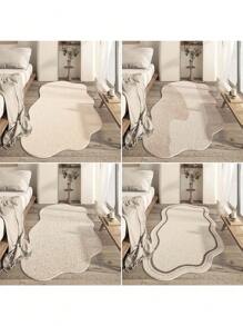 1PC Irregular Living Room Large Area Carpets Minimalist Bedroom Bedside Carpet Plush Coffee Table Rugs Soft Comfortable Rug Alfombra - C - View 4