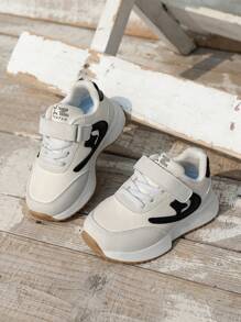 1 Pair New White Gump Style Soft Breathable Toddler Kids' Athletic Shoes, Dual-Layer Lightweight Non-Slip Suitable For Summer, Outdoor & Daily Wear, Ages 1-6