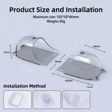驯鹿防水罩户外透明无线门铃家用门铃按钮