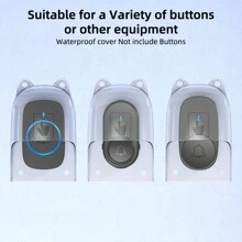 驯鹿防水罩户外透明无线门铃家用门铃按钮