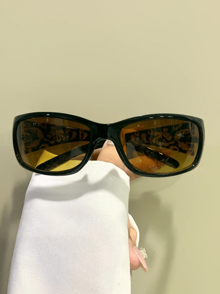 Punk Fashion Glasses, PC Lens Metal Hinge Durable Thick Frame Legs, Eyeglasses For Outdoor Riding Sports Women And Men - Multicolor - View 4