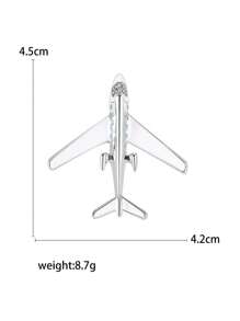 Strass Flugzeug Broschen für Frauen, unisex Email Flugzeug Anstecknadeln, Büro Party Freunde Geschenke Accessoires