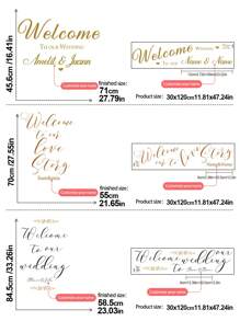 1pc Customized Name Sticker, Suitable For Weddings, Parties, Couples, Families - Marriage, Wedding, Home, Gift, Living Room, Bedroom, Decor (Gold Color) Gifts Birthday Graduation