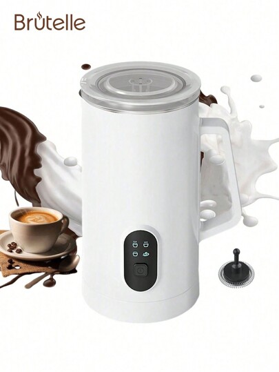 Brutelle Haushalt Elektrischer Milchaufschäumer Mit 580ml Kapazität, Automatische Kaffeemaschine, 400w Heiß-und Kaltisolierter Milchaufschäumer Für Zuhause, Schlafsaal Und Auf Reisen