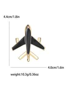 Strass Flugzeug Broschen für Frauen, unisex Email Flugzeug Anstecknadeln, Büro Party Freunde Geschenke Accessoires
