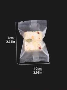 100 件装雪糕包装袋，可爱牛皮纸饼干袋，用于包装麦芽糖、蔓越莓饼干、自封盲袋