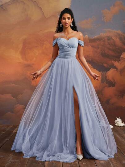 VIPGIRL VIPGIRL Luxury Evening Gown, Sexy & Elegant Off-Shoulder Dress, Light Luxury Prom Party Dress, Runway Show Outfit, Wedding Guest Dress, Formal Dress