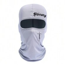 2 件/1 件字母和十字印花滑雪面罩拉法帽面罩男女款防紫外线防风围巾适用于滑雪板摩托车