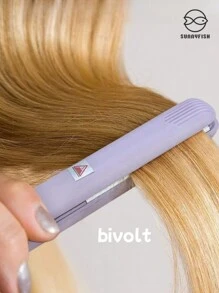 Mini Flat Iron Small Portable Professional Hair Straightener With Carrying Case Bivolt - Xem 10
