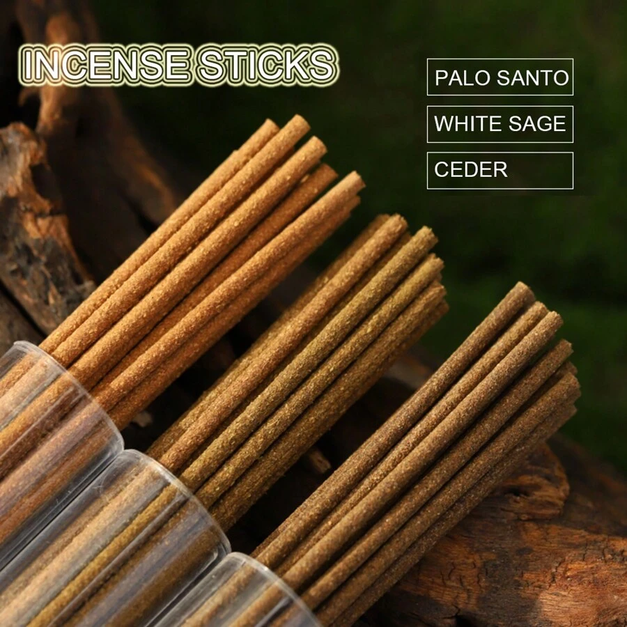 1 Set Of 20pcs 10.5cm/21cm Incense Sticks, Living Room Accessories, Temple Decor, Long-Lasting Fragrance, Suitable For Home, Office, Yoga, Meditation, After Meals, Reading, Music Gifts Birthday Graduation - Multicolor - View 1