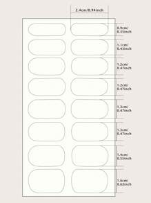 4 件/套心形指甲贴纸 + 2 个指甲锉，情人节主题