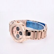 ZOEA EZ8099 Women's Multifunctional Waterproof Quartz Watch In Rose Gold Tone With Steel Strap - Rose Gold - View 4