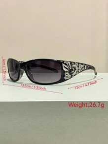 Punk Style Fashion Glasses, PC Lenses, Metal Hinges, Durable Thickened Temples, Unisex Outdoor Cycling Sports Eyewear - Multicolor - View 6
