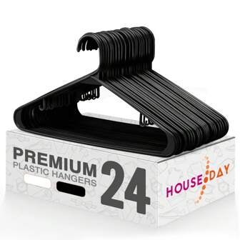 24/48/60 Stück  Kleiderbügel Kunststoff, Kleiderbügel Platzsparend , Strapazierfähig Bügel