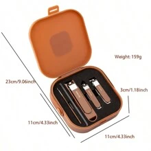 7 Stücke/Set tragbarer Nagelknipser-Set, spritzgeschützter Nageltrimmer-Set für Maniküre & Pediküre