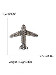 Strass Flugzeug Broschen für Frauen, unisex Email Flugzeug Anstecknadeln, Büro Party Freunde Geschenke Accessoires