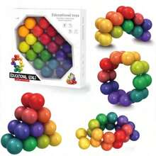 3D Decompression Magic Beads Ball, Colorful Fidget Toys With Unique Design,Tangle Fidget,Fidget>Abs,Fidget Toys For Adults - Multicolor - View 15