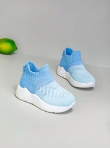 Nuevos zapatos deportivos casuales de malla transpirable para niños, diseño de ajuste con un solo toque, suela suave y cómoda, para todo el año