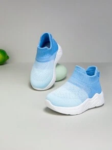 Nuevos zapatos deportivos casuales de malla transpirable para niños, diseño de ajuste con un solo toque, suela suave y cómoda, para todo el año